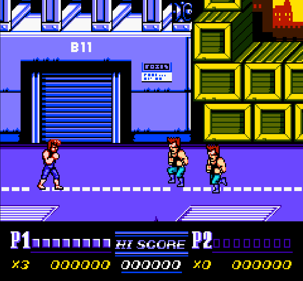 Classic NES game Double Dragon - A retro gaming experience from the golden age of gaming