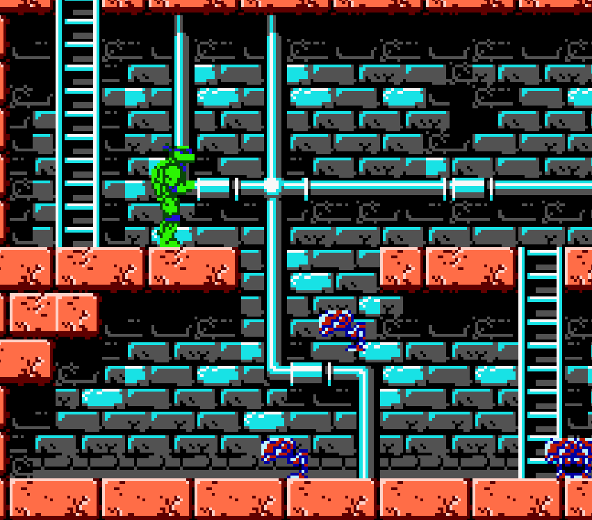 Classic NES game Teenage Mutant Ninja Turtles - A retro gaming experience from the golden age of gaming